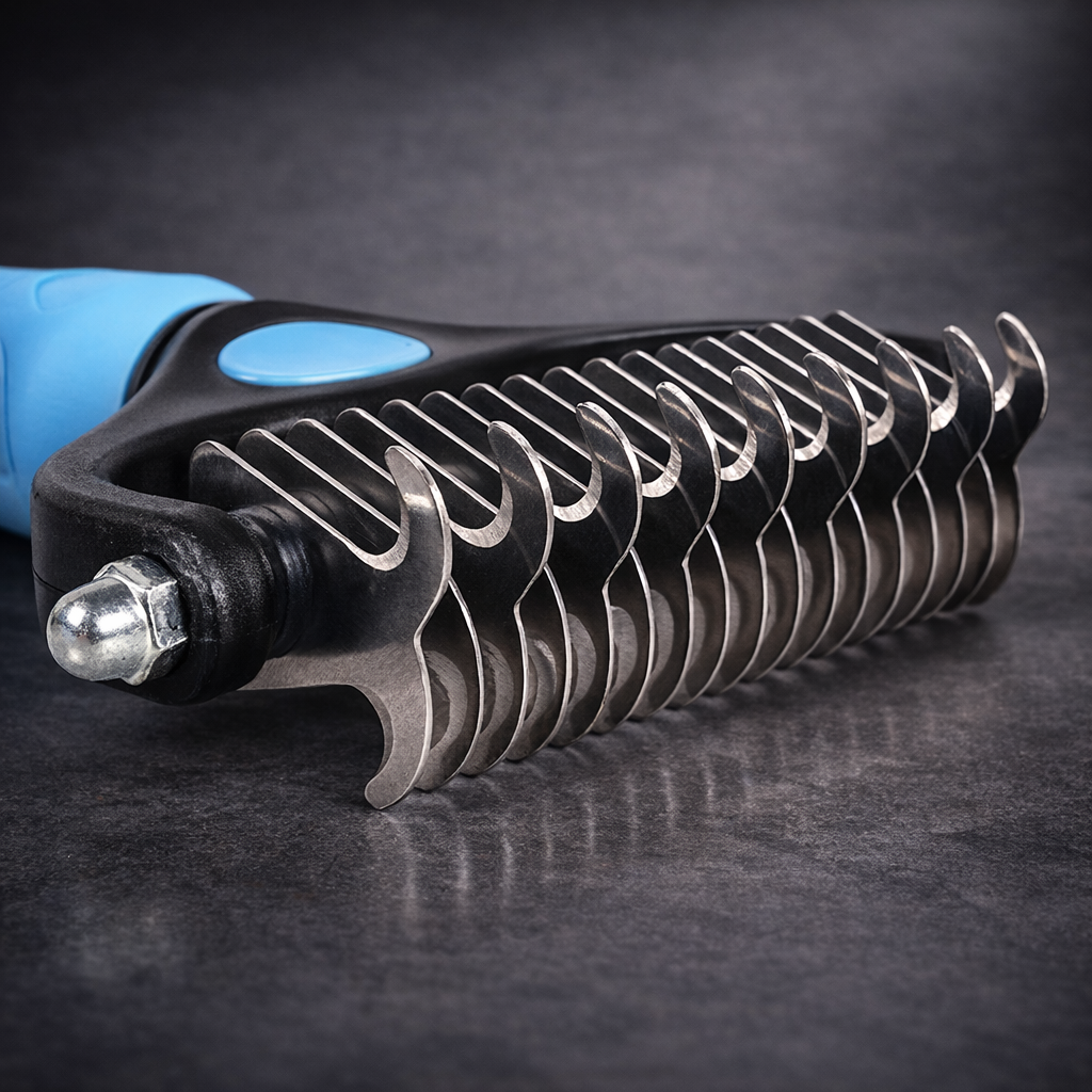 Double-sided safe undercoat rake
