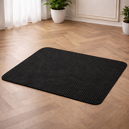 Litter mat with collection system