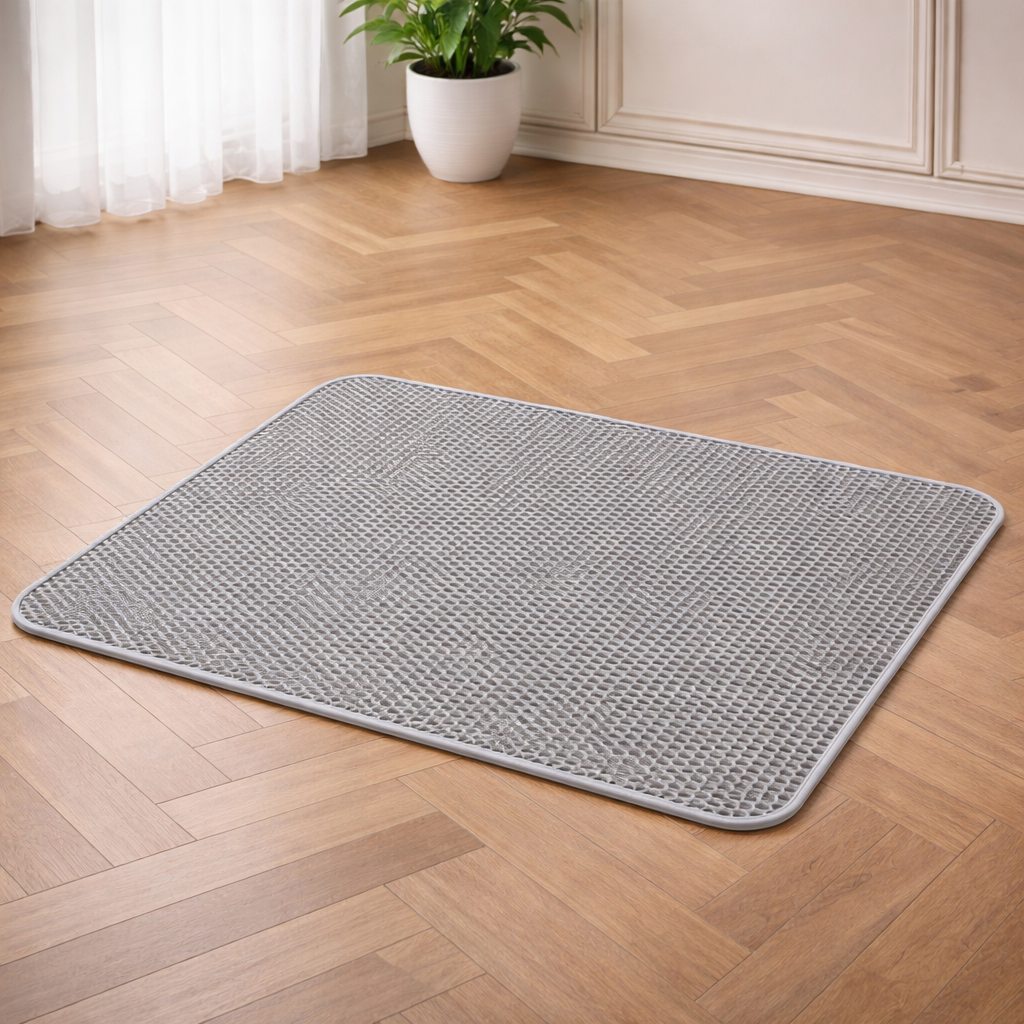 Litter mat with collection system