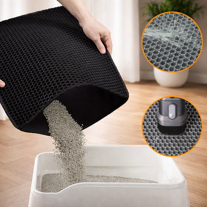 Litter mat with collection system