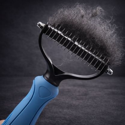 Double-sided safe undercoat rake