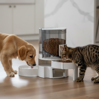 Double Food & Water Station